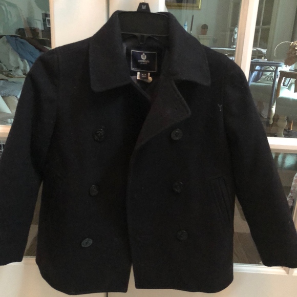 childrens navy coat